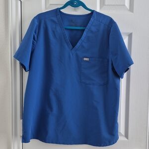 Figs Royal Blue XXL Catarina One Pocket Scrub Top